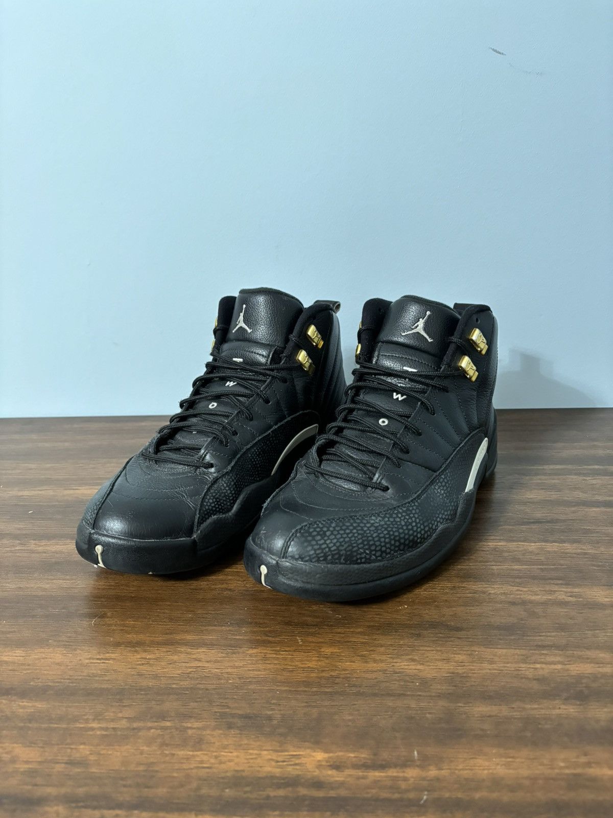 image of Jordan Nike Jordan 12 Retro The Master Shoes in Black, Men's (Size 11)