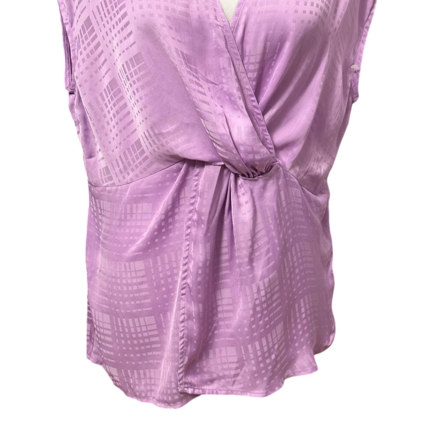 Other Halogen Twist Front Blouse Sleeveless Purple Women's 1X NWOT Size XL / US 12-14 / IT 48-50 - 4 Thumbnail