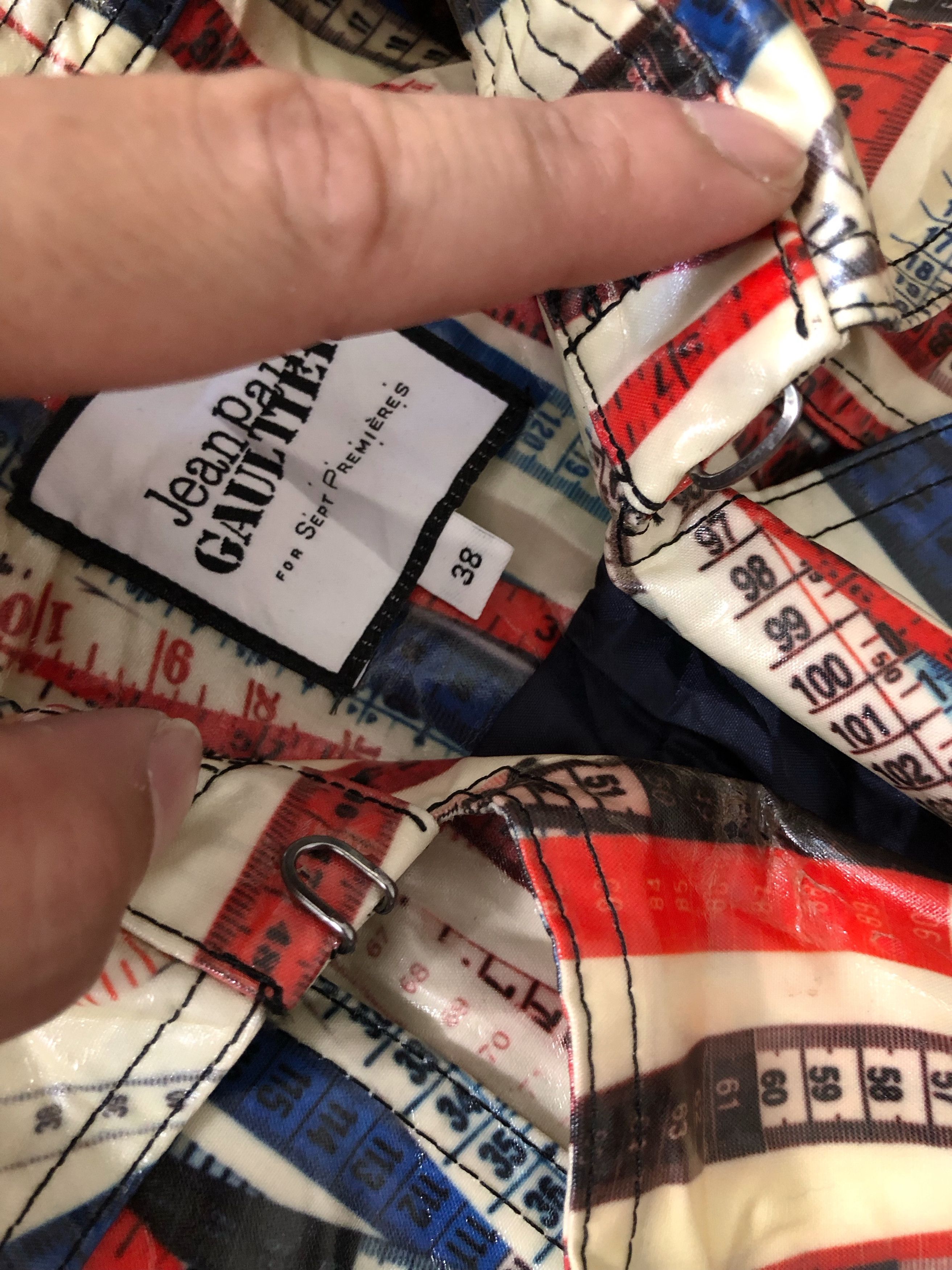 Jean Paul Gaultier RARE🔥FW2015 GAULTIER SEPT PREMIERES RULER TAPE TRENCH COAT Size M / US 6-8 / IT 42-44 - 14 Thumbnail
