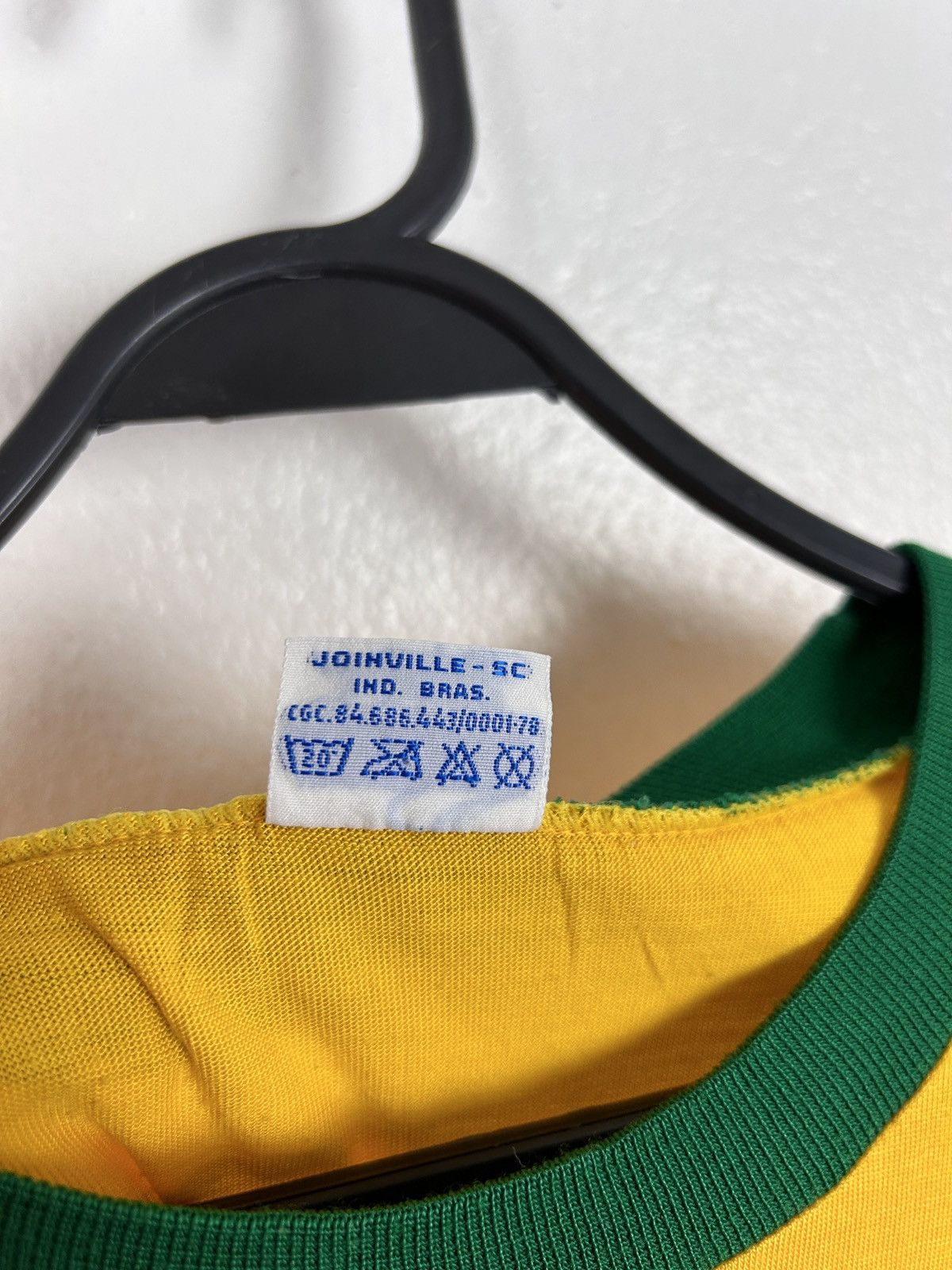Vintage 80s Vintage Campea 1982 Brazil Home Kit Replica Jersey Size US L / EU 52-54 / 3 - 7 Thumbnail