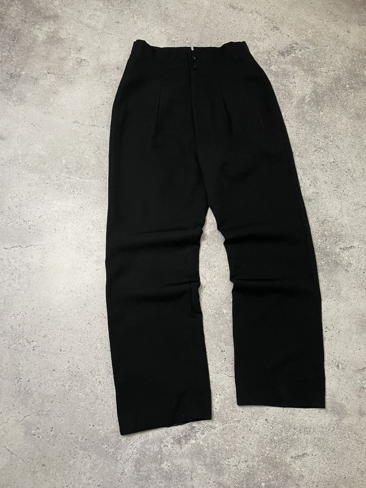 Yohji Yamamoto Archive Yohji Yamamoto Pour Homme Wool Black Antique Pants Size US 32 / EU 48 - 3 Thumbnail