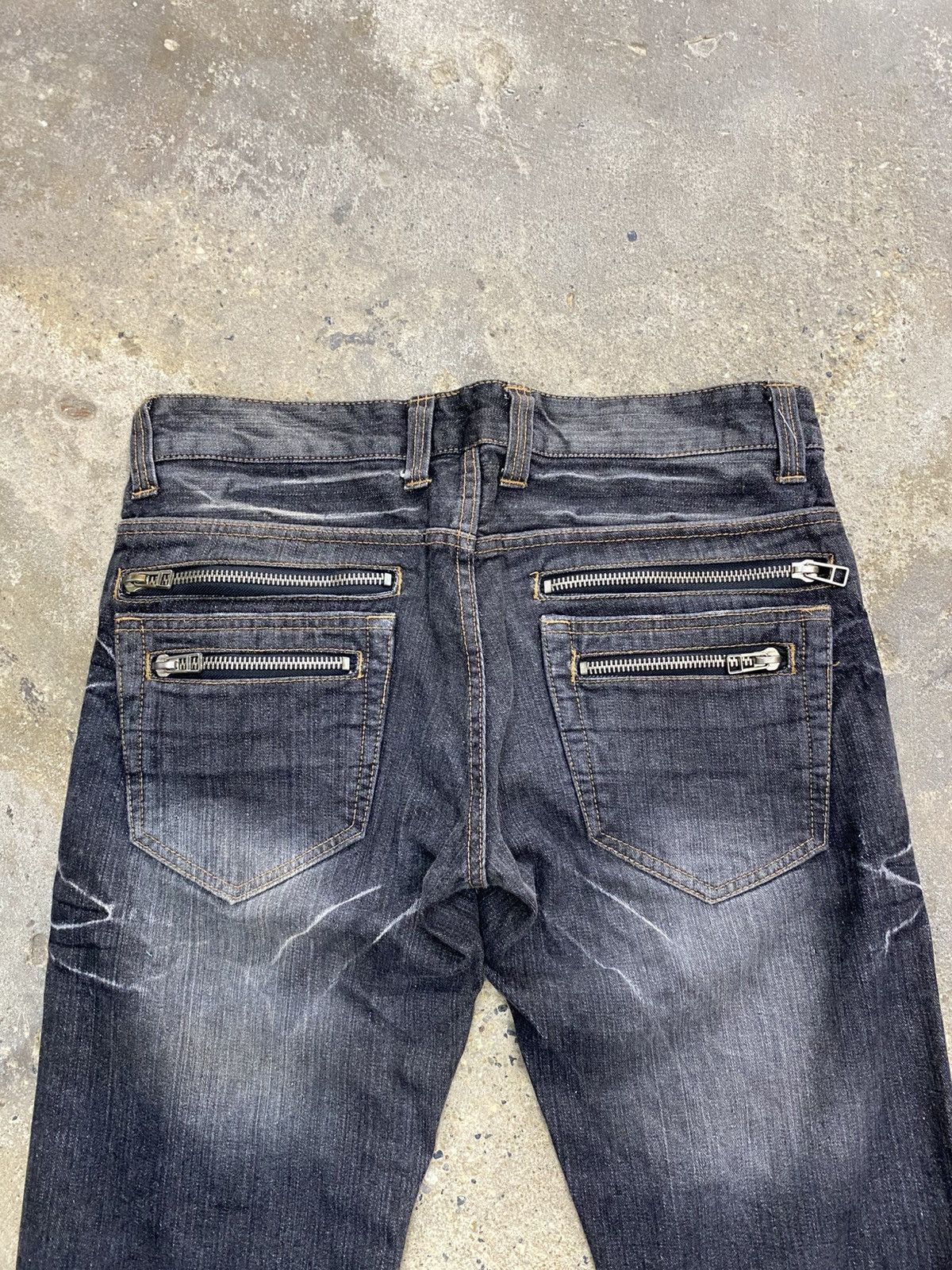 Japanese Brand Root three side laced jeans wash Size US 34 / EU 50 - 15 Thumbnail