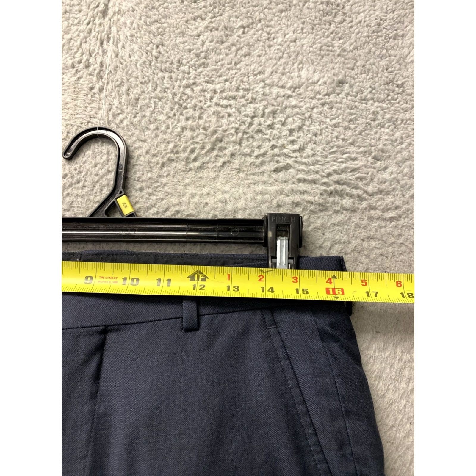 Jos. A. Bank Jos A Bank Dress Pants Men’s 32x31 Charcoal Wool Straight Leg Flat Front Adult Regular 32 in Pocket /0926 Size US 32 / EU 48 - 3 Thumbnail