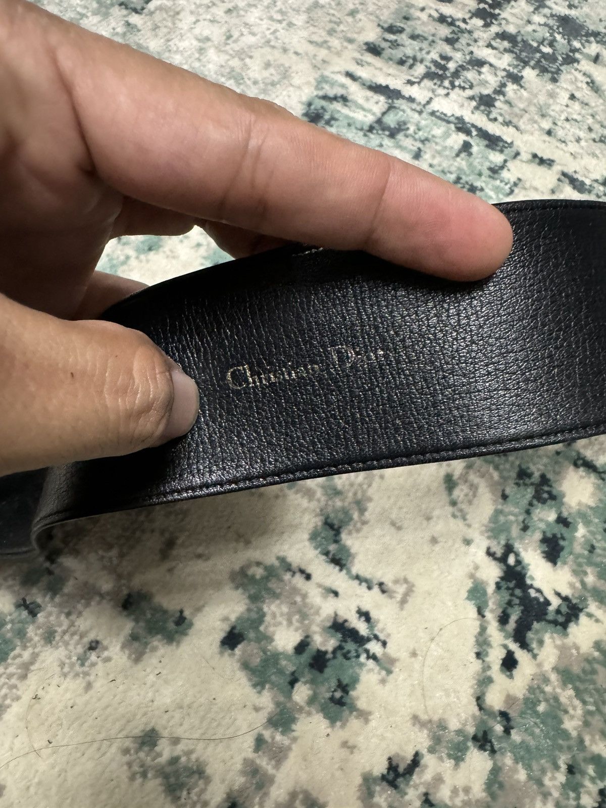Christian Dior Monsieur VINTAGE CHRISTIAN DIOR WIDE BELT <30" Size 28 - 3 Thumbnail