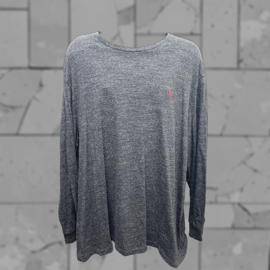 Polo Ralph Lauren VINTAGE Polo Ralph Lauren Mens Long Sleeve Shirt 2XL Grey Classic Fit Button-Up Size US XXL / EU 58 / 5 - 1 Thumbnail