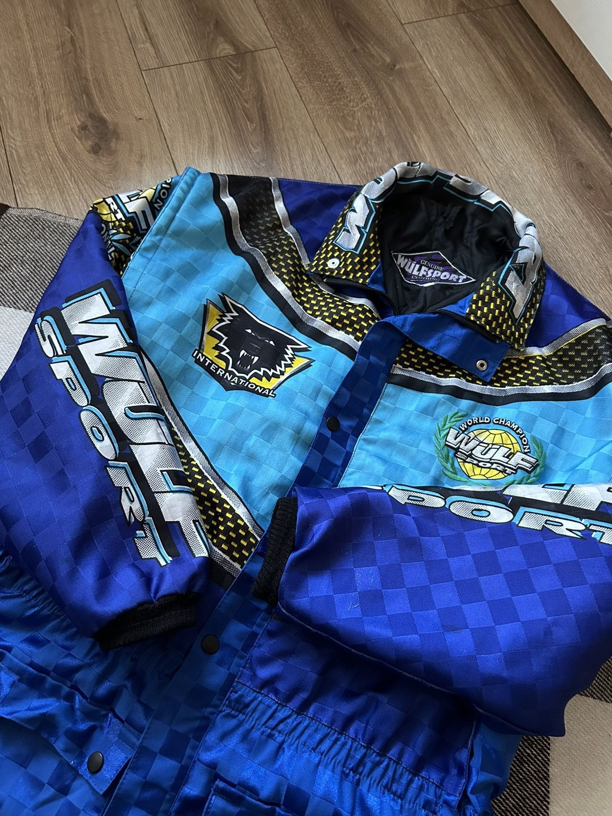 NASCAR × Vintage Vintage Wulf Sport big logo racing jacket Nascar Y2k Size US L / EU 52-54 / 3 - 3 Thumbnail