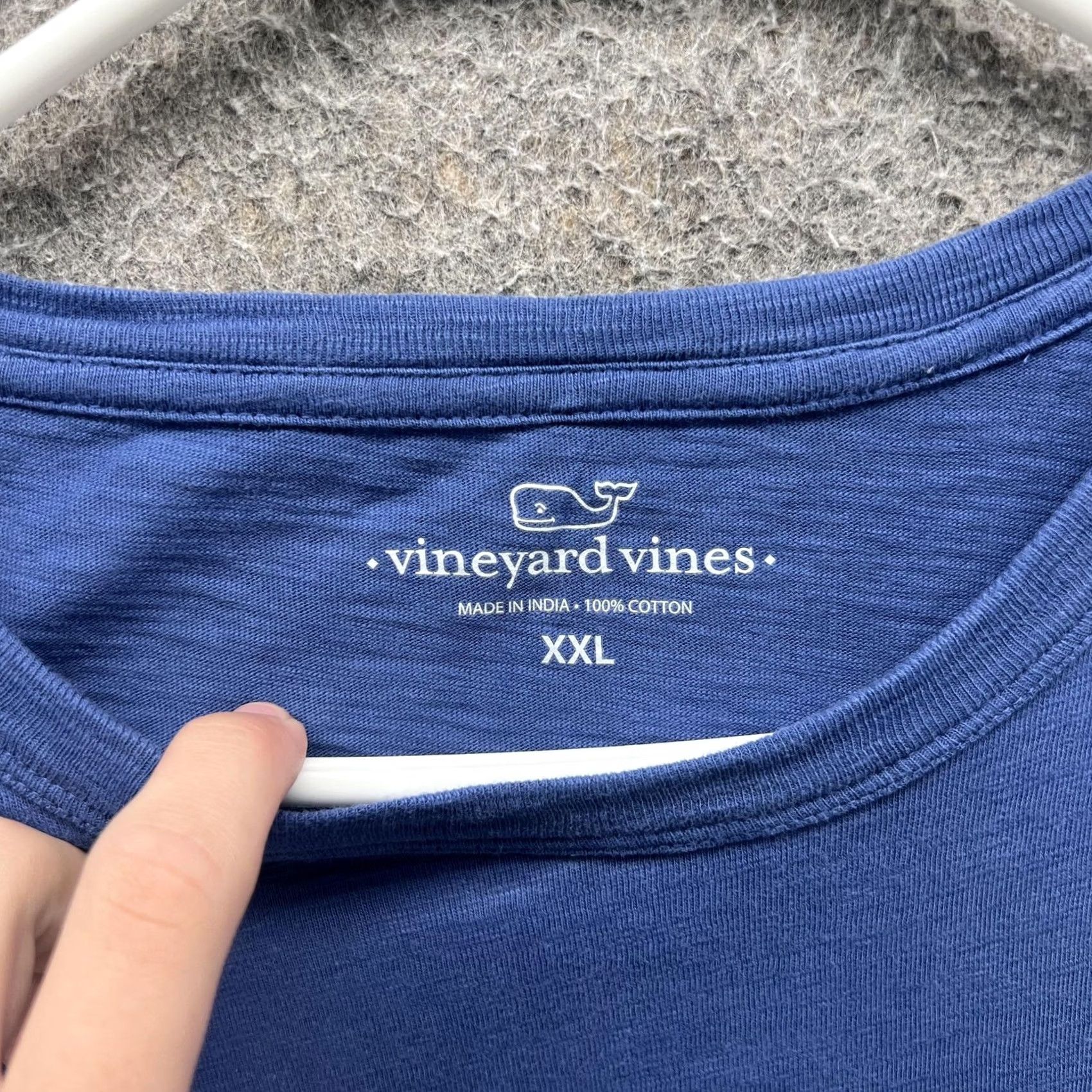 Vineyard Vines Vineyard Vines Mens 2XL Blue Pocket Whale Logo Tee Tagless Casual Soft Shirt Size US XXL / EU 58 / 5 - 2 Thumbnail