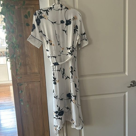 Ganni 🎀GANNI DALTON CREPE VANILIA KIMONO WRAP DRESS LADIES sz 38 Size XS / US 0-2 / IT 36-38 - 10 Thumbnail