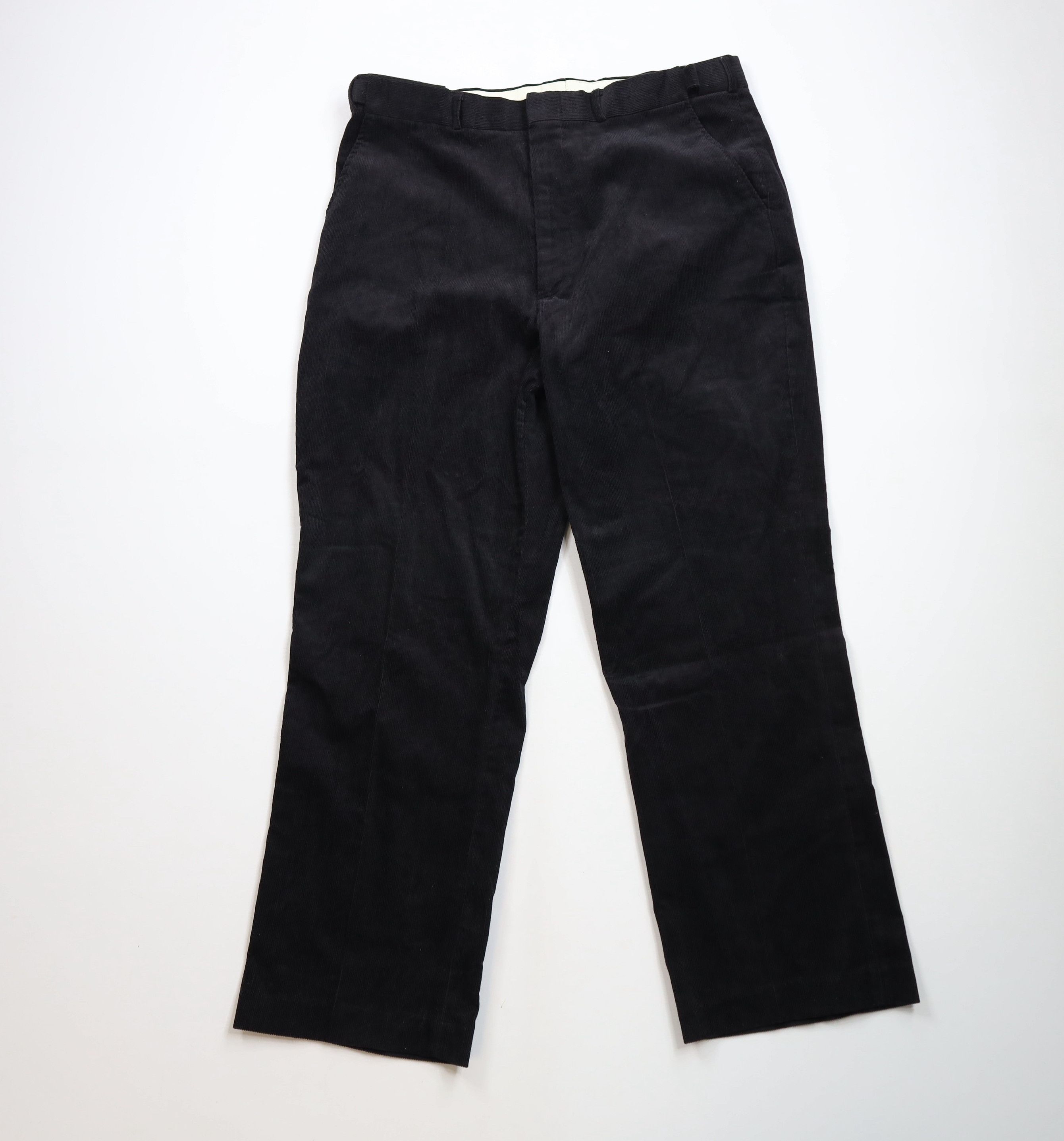 Vintage Vintage 90s Streetwear Wide Leg Corduroy Chino Pants Black Size US 38 / EU 54 - 1 Thumbnail