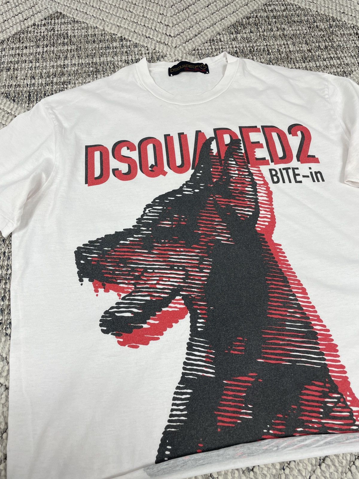 Dsquared2 Dsquared2 Year of the Dog Bite-In Graphic Tee Size US L / EU 52-54 / 3 - 3 Thumbnail