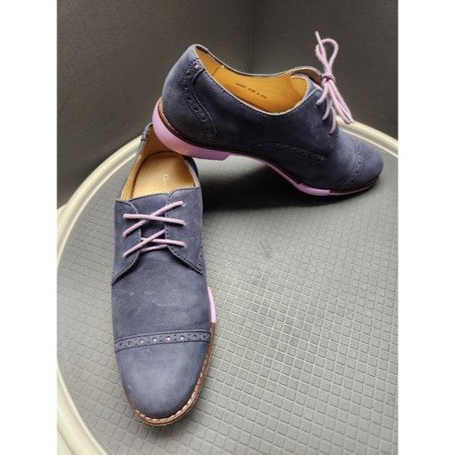 Cole Haan Cole Haan Womens Alisa Wingtip Oxford Shoes Size 6.5 B Nubuc Size US 5 / EU 37 - 8 Thumbnail