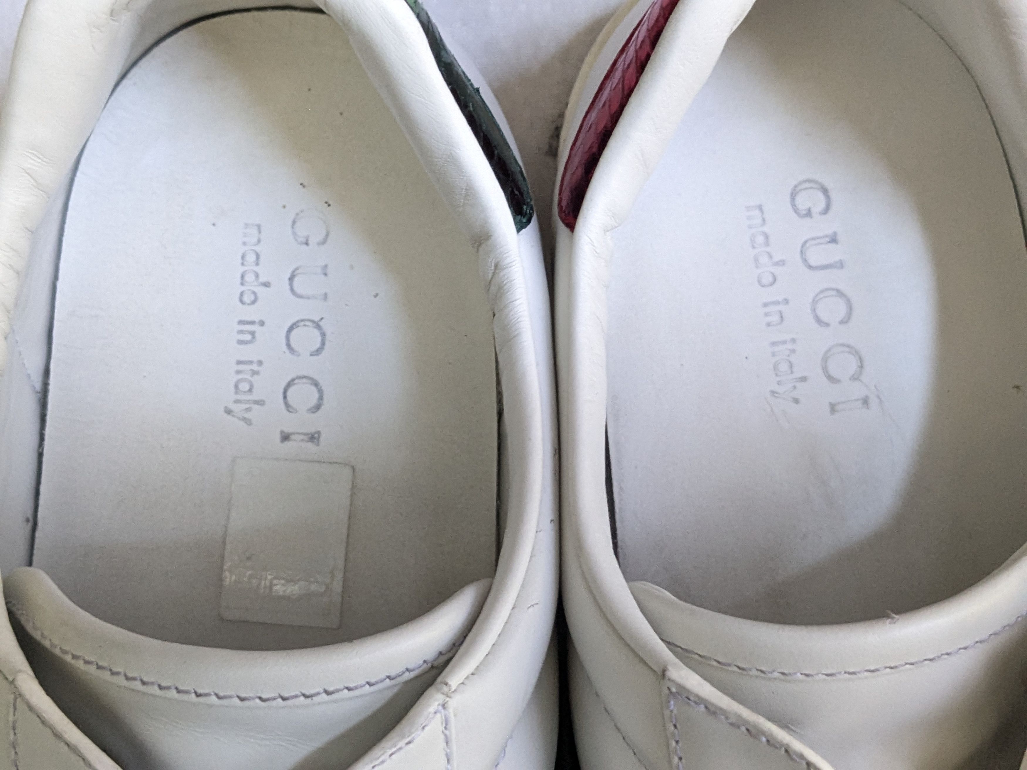 Gucci Gucci Ace Sneakers 10.5 White Leather Low 429446 Size US 10.5 / EU 43-44 - 7 Thumbnail