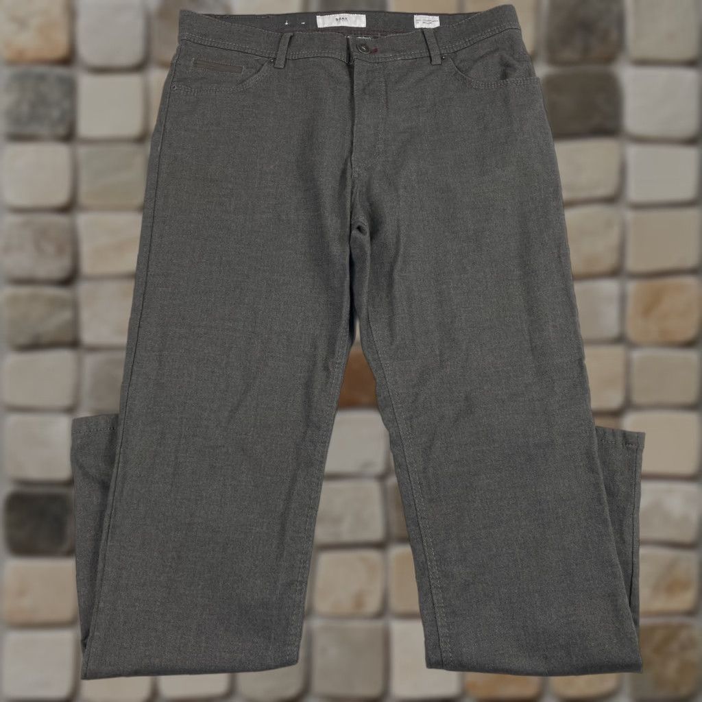 BRAX BRAX Pants Mens 36 x 32 Cooper Gray Chino Straight Leg Casual Workwear 5-Pocket Size US 36 / EU 52 - 1 Thumbnail