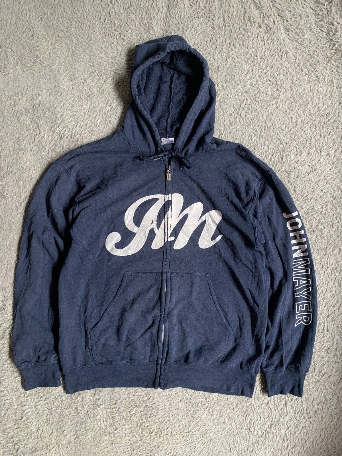 Band Tees Vintage 00s Very Rare John Mayer Zip Hoodie Tour Erd Grunge Size US M / EU 48-50 / 2 - 1 Thumbnail
