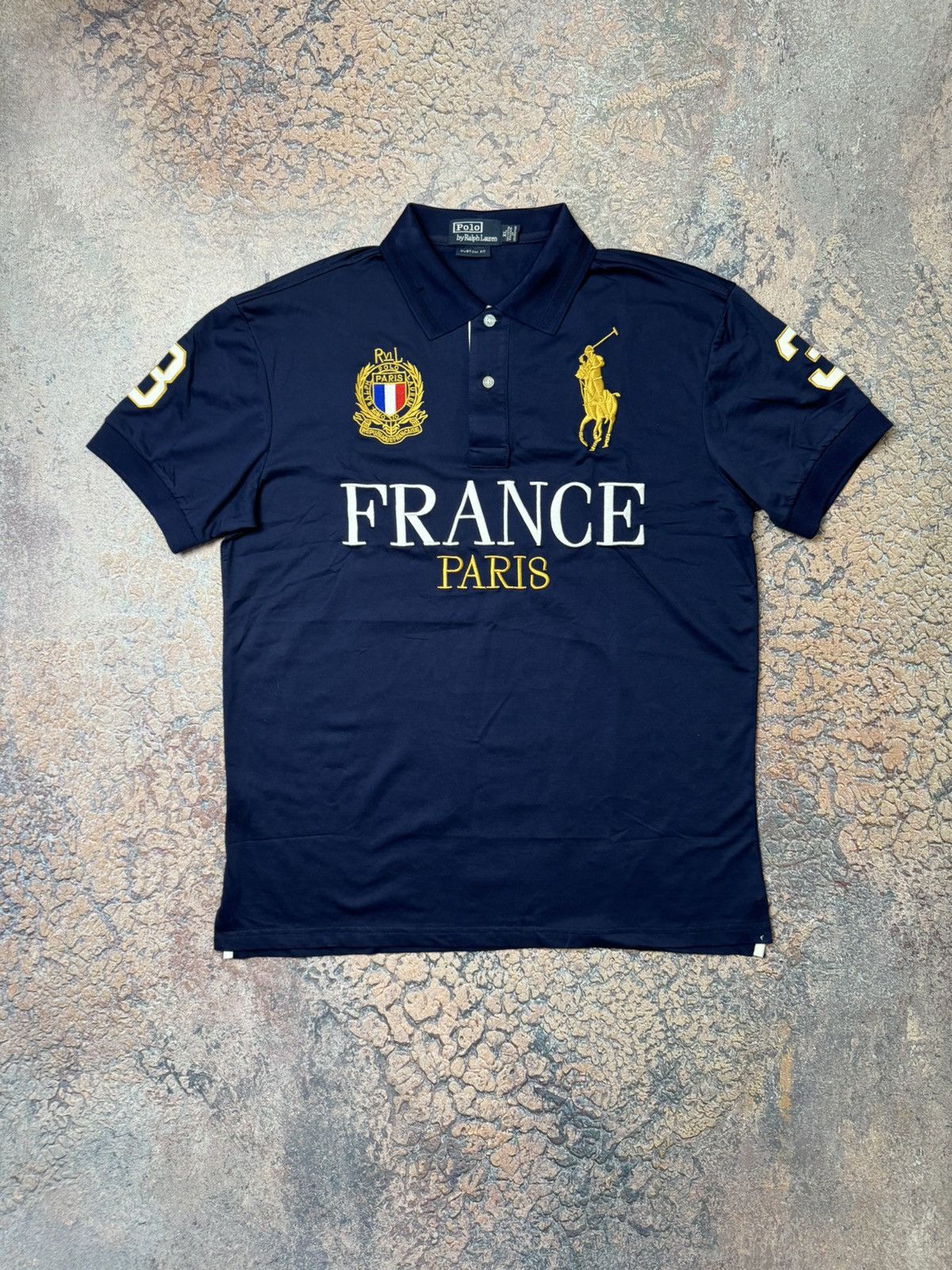 Polo Ralph Lauren Streetwear Vintage Y2K Polo Ralph Lauren Rugby Polo France Paris Shirt Rare Grailed
