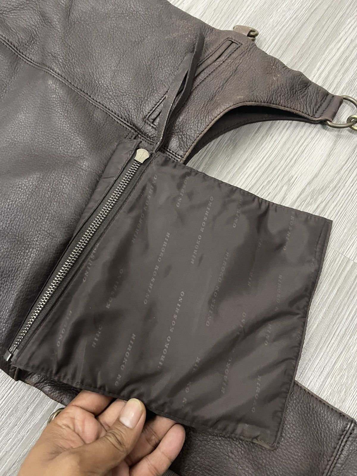 Genuine Leather Hiroko Moon Crossbody Leather Bag Size ONE SIZE - 8 Thumbnail