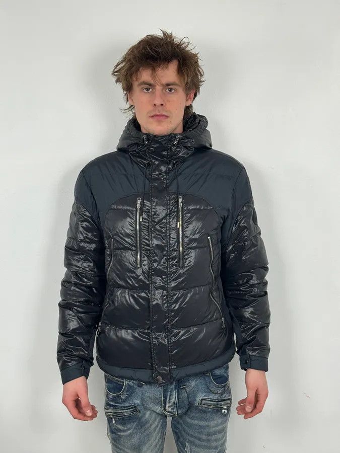 Gucci 2010s Gucci Black & Navy Hooded Puffer Jacket Size US M / EU 48-50 / 2 - 2 Thumbnail
