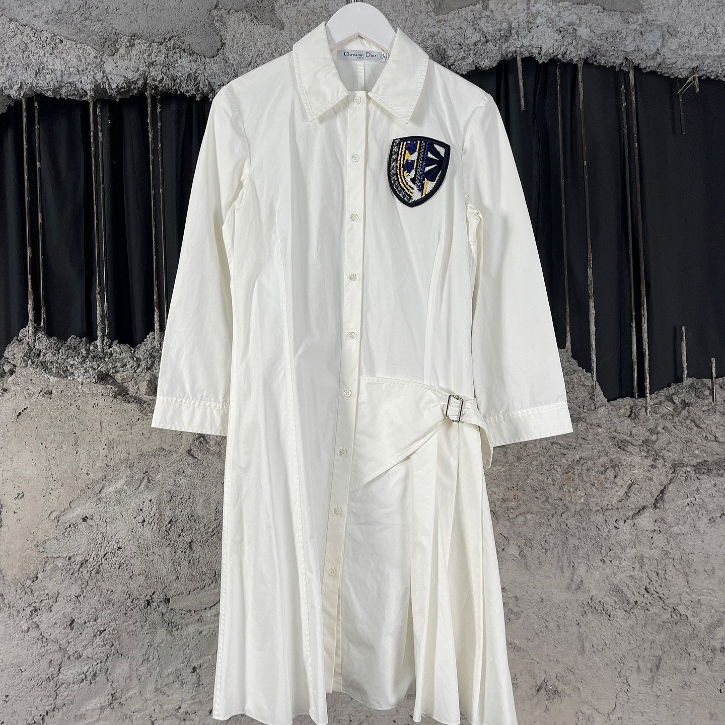Dior Dior Crest Patch Shirt Dress Size 36 Size XS / US 0-2 / IT 36-38 - 1 Thumbnail