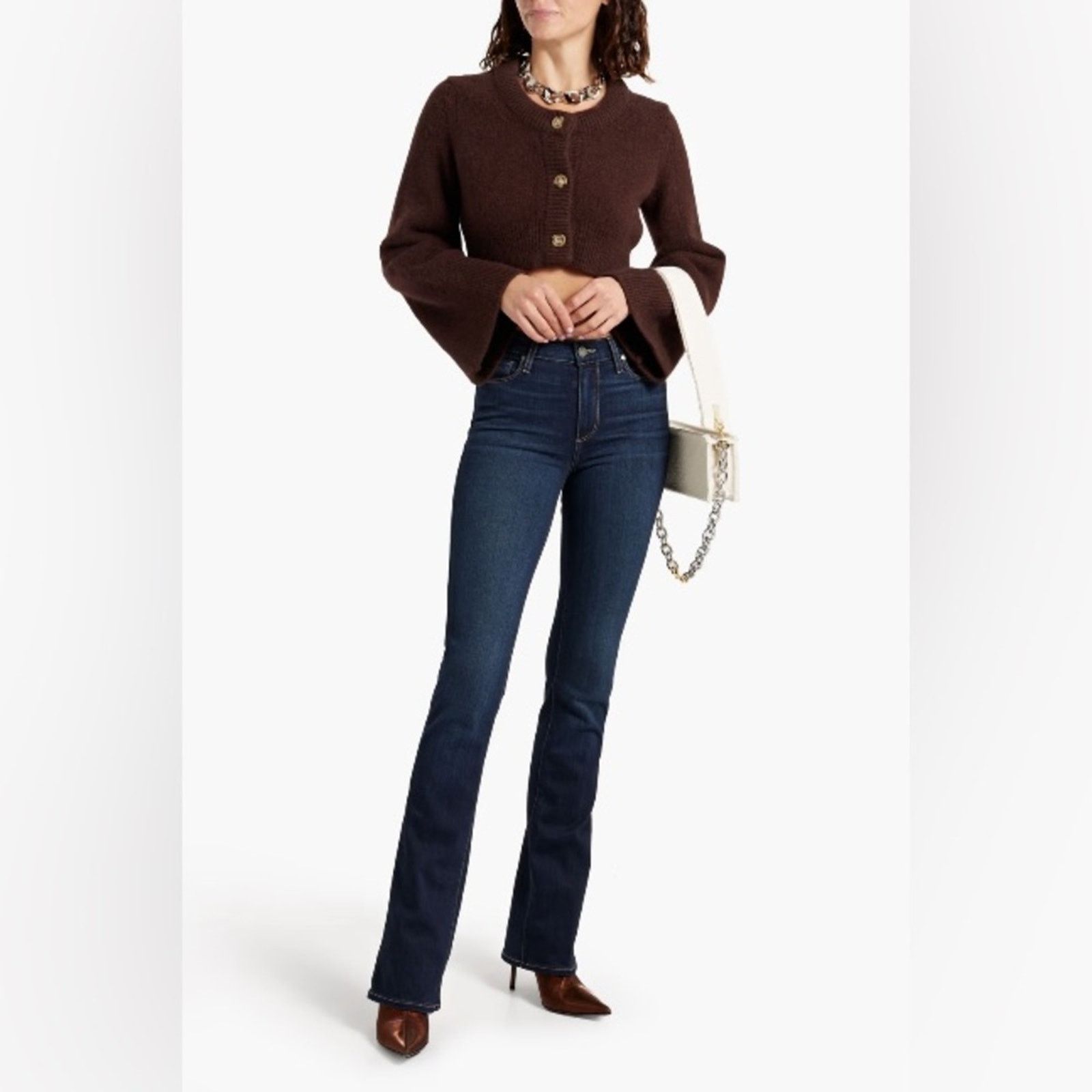 Paige PAIGE Manhattan high-rise bootcut jeans in Eleanor Denim 27 Size 27" / US 4 / IT 40 - 2 Thumbnail