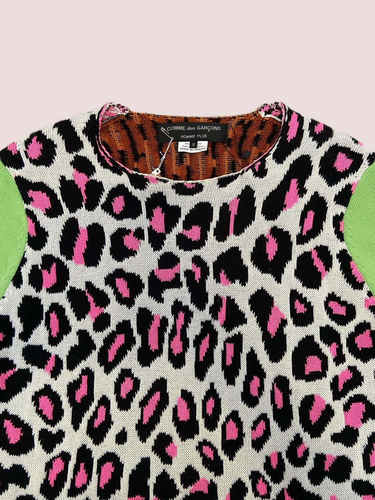 Comme des Garcons Homme Plus Comme Des Garcons Homme Plus AD17 Leopard Sweater Size US M / EU 48-50 / 2 - 2 Thumbnail