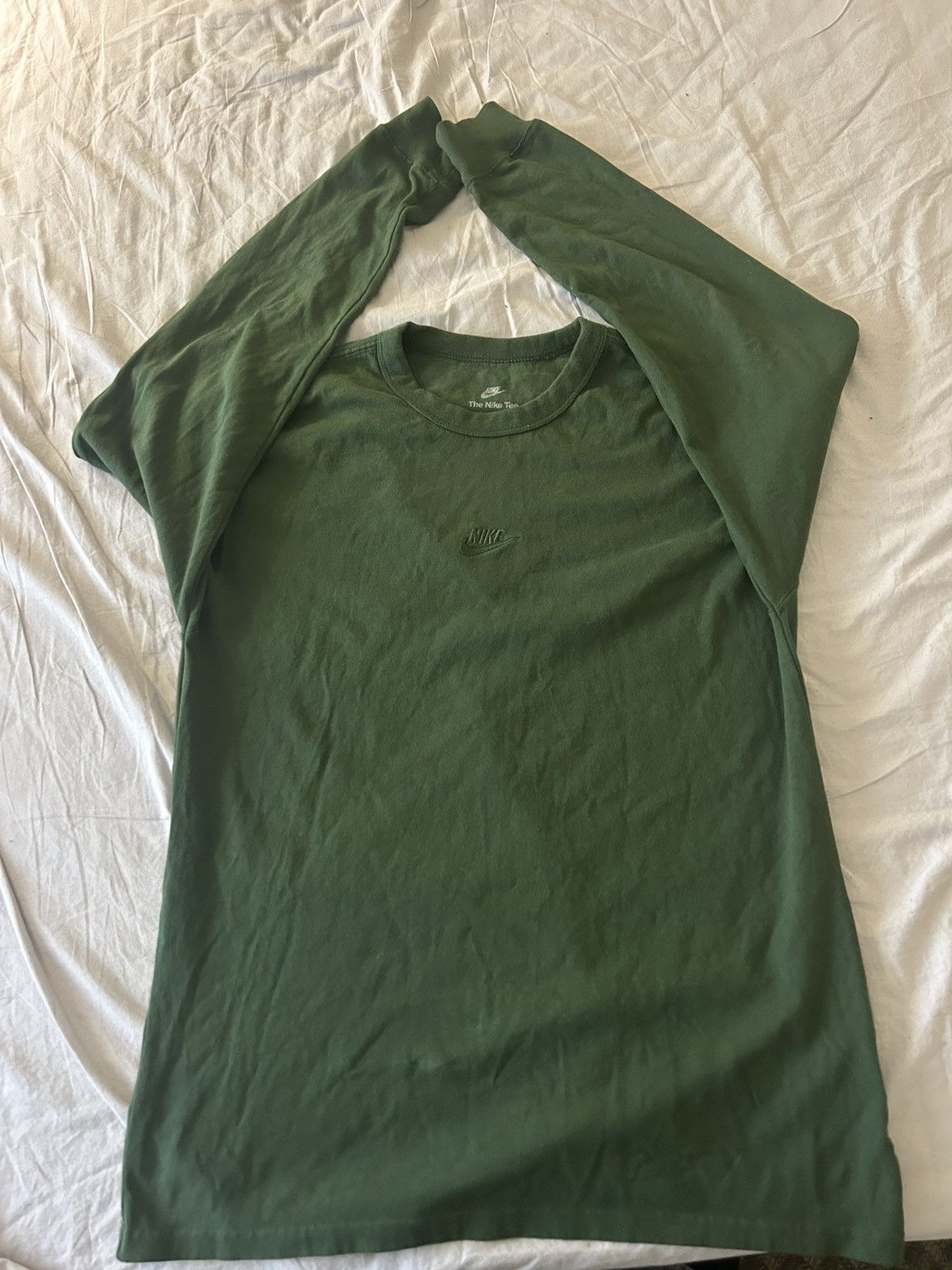 Nike Green Nike Tee LongSleeve Size US S / EU 44-46 / 1 - 1 Thumbnail