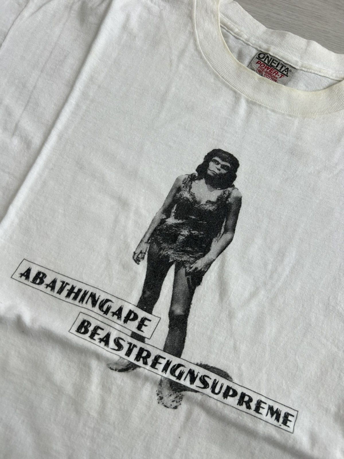 Bape VERY RARE OG 1995 A BATHING APE X STASH PLANET OF THR APE Size US L / EU 52-54 / 3 - 3 Thumbnail