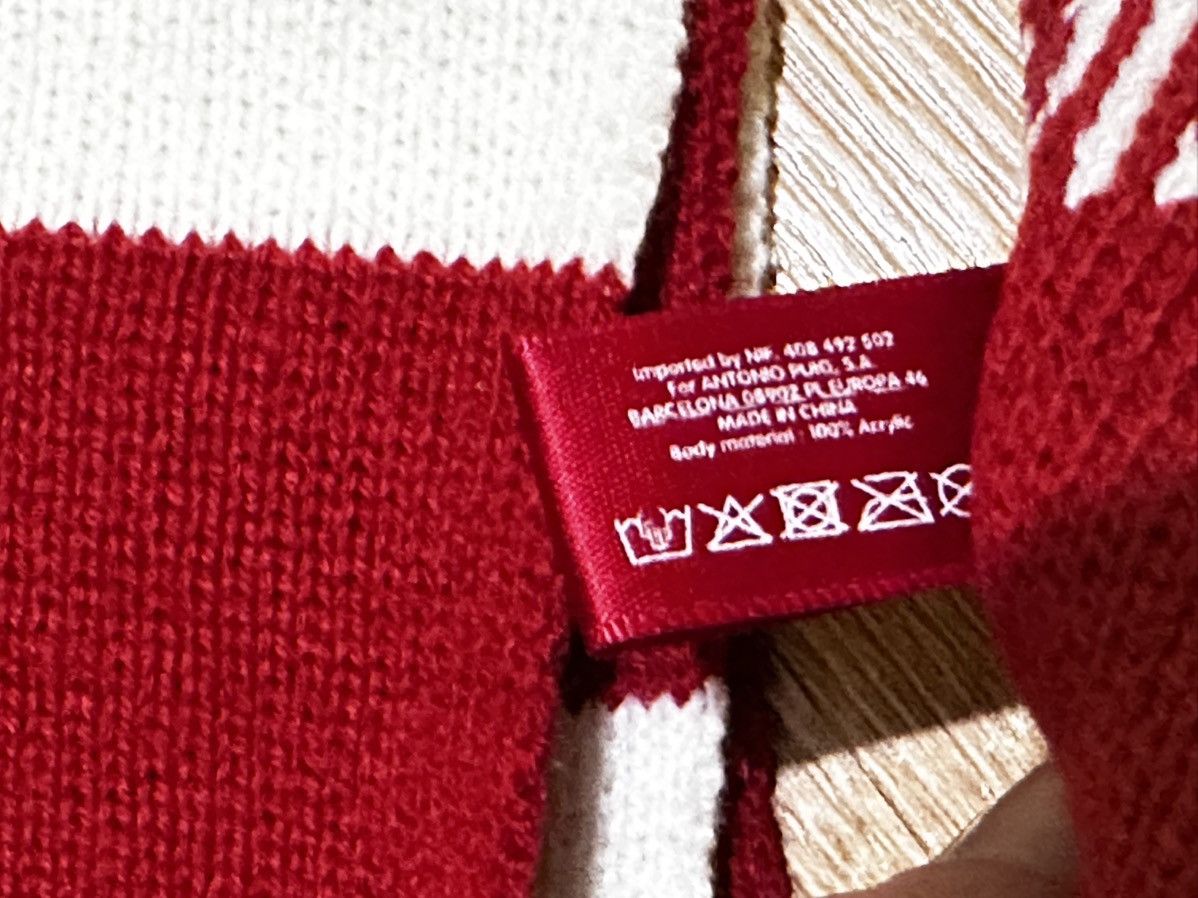 Jean Paul Gaultier Jean Paul Gaultier I Love JPG Striped Red White Scarf Size ONE SIZE - 5 Thumbnail