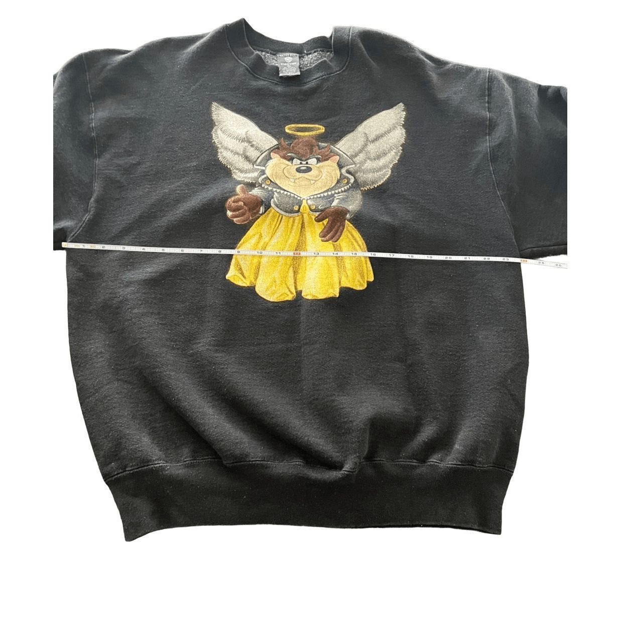 Warner Bros Vintage Warner Bro Taz Devil Angel Sweatshirt size XL made Size US XL / EU 56 / 4 - 6 Thumbnail