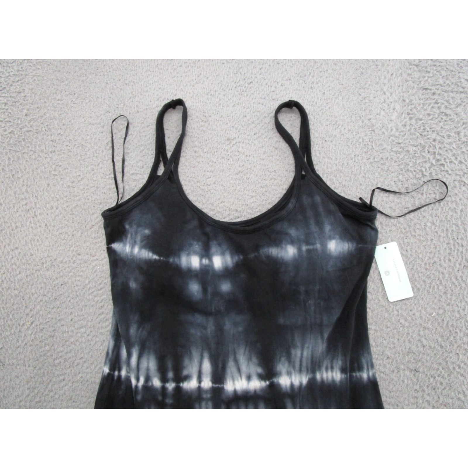 Alife Reflex Active Life Maxi Dress Sleeveless 90 Degrees Tie Dyed Black Women M NEW Size M / US 6-8 / IT 42-44 - 3 Thumbnail