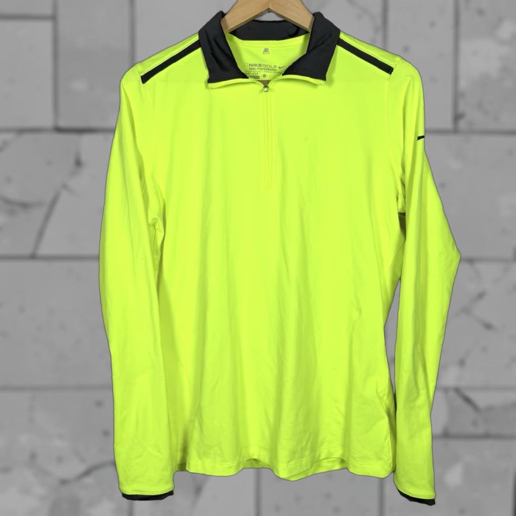 Nike Nike Golf Tour Performance Long Sleeve Athletic Pullover Mens L Green Size US L / EU 52-54 / 3 - 1 Thumbnail