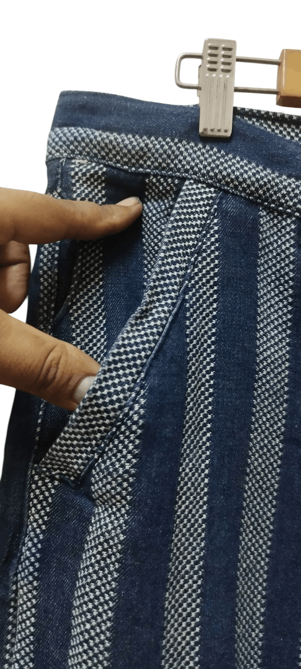 Japanese Brand Kapital Sashiko Stripes Denim Pant The Rinsingrun Blue Size US 39 - 4 Thumbnail
