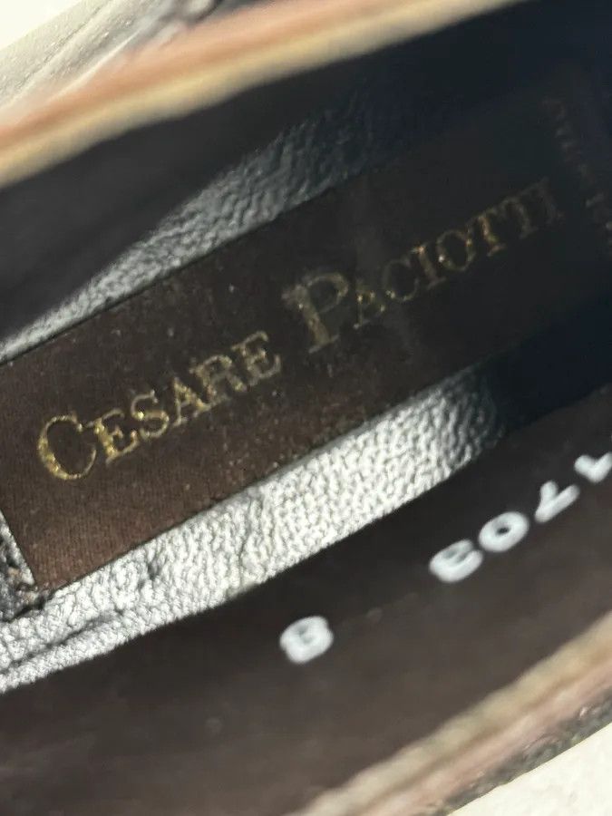 Vintage Cesare Paciotti Dark Brown Leather Blake-Stitched Chelsea Boots Size US 9 / EU 42 - 11 Thumbnail