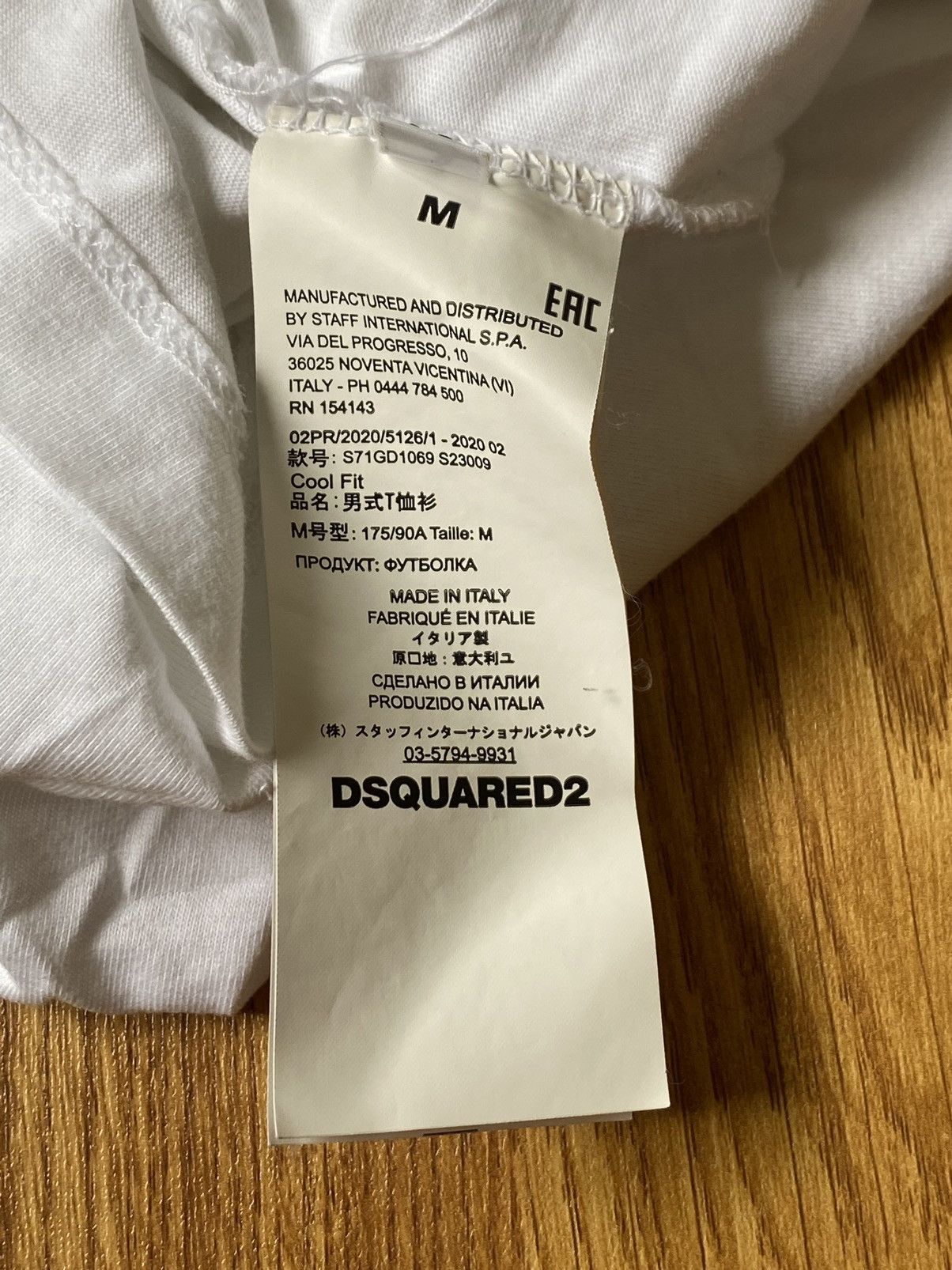 Dsquared2 DSQUARED2 Mens Logo Print Crewneck White T-shirt Size Medium Size US M / EU 48-50 / 2 - 10 Thumbnail