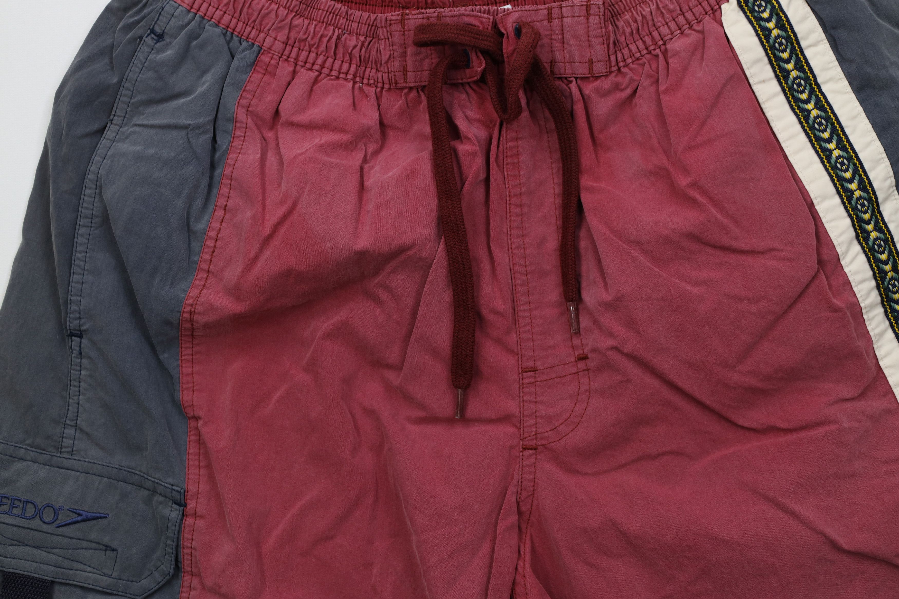 Speedo Vintage 90s Speedo Southwestern Block Lined Shorts Trunks Size US 34 / EU 50 - 3 Thumbnail