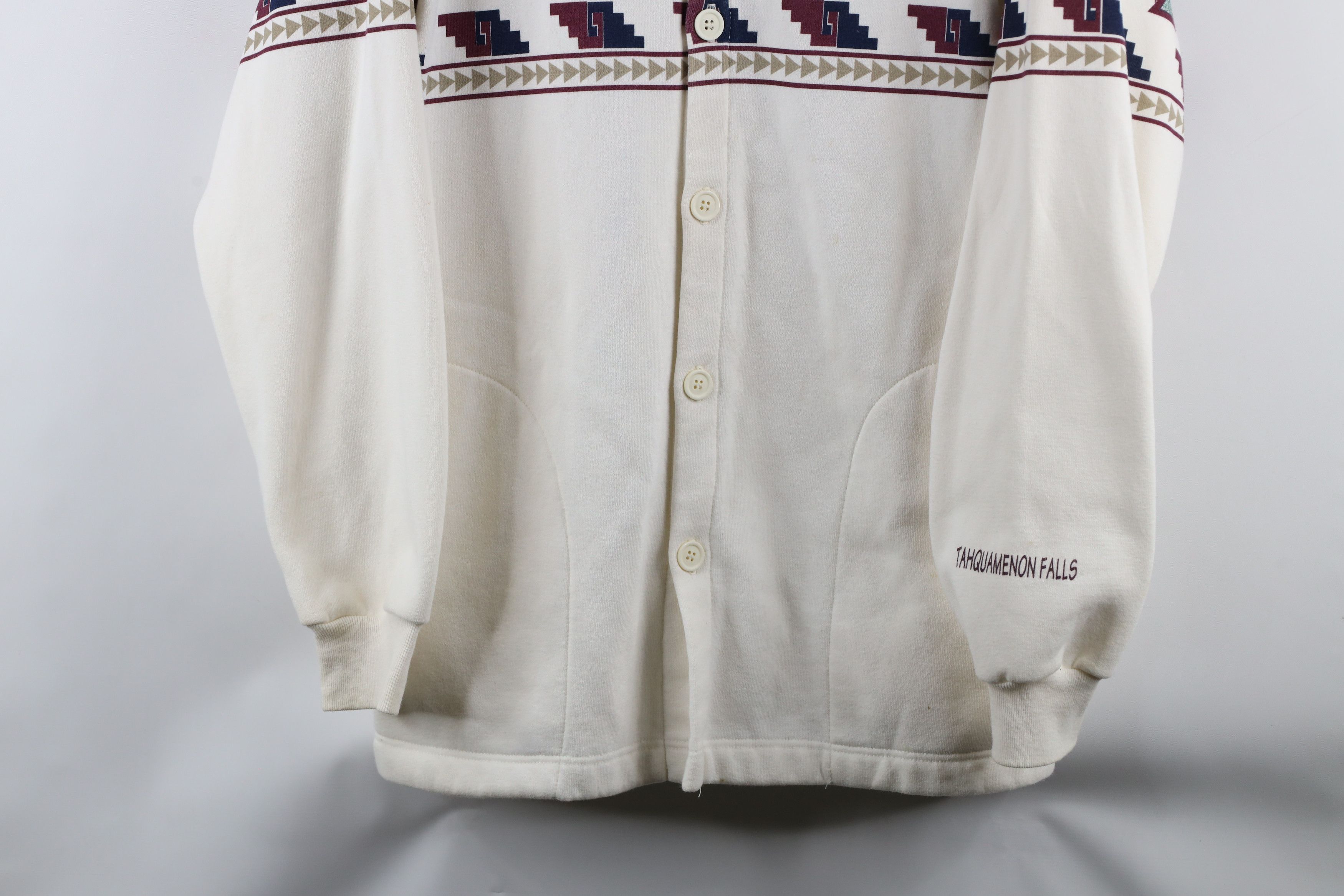 Vintage Vintage 90s Art Unlimited Southwestern Cardigan Sweatshirt Size US L / EU 52-54 / 3 - 3 Thumbnail