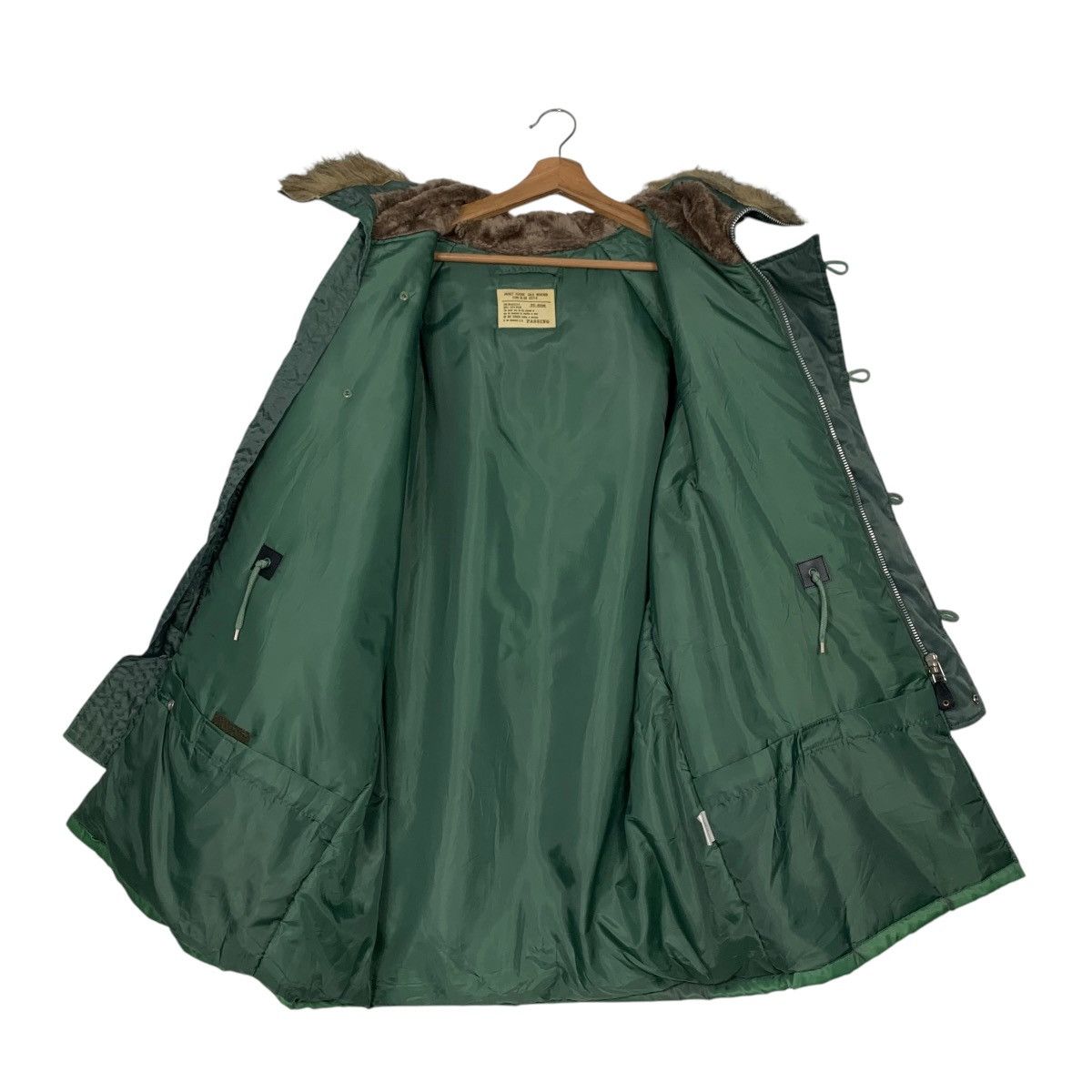 Vintage PASSING Us Air Force N-3B Parka Faux Fur Hoodie #2504-C113 Size US M / EU 48-50 / 2 - 12 Thumbnail