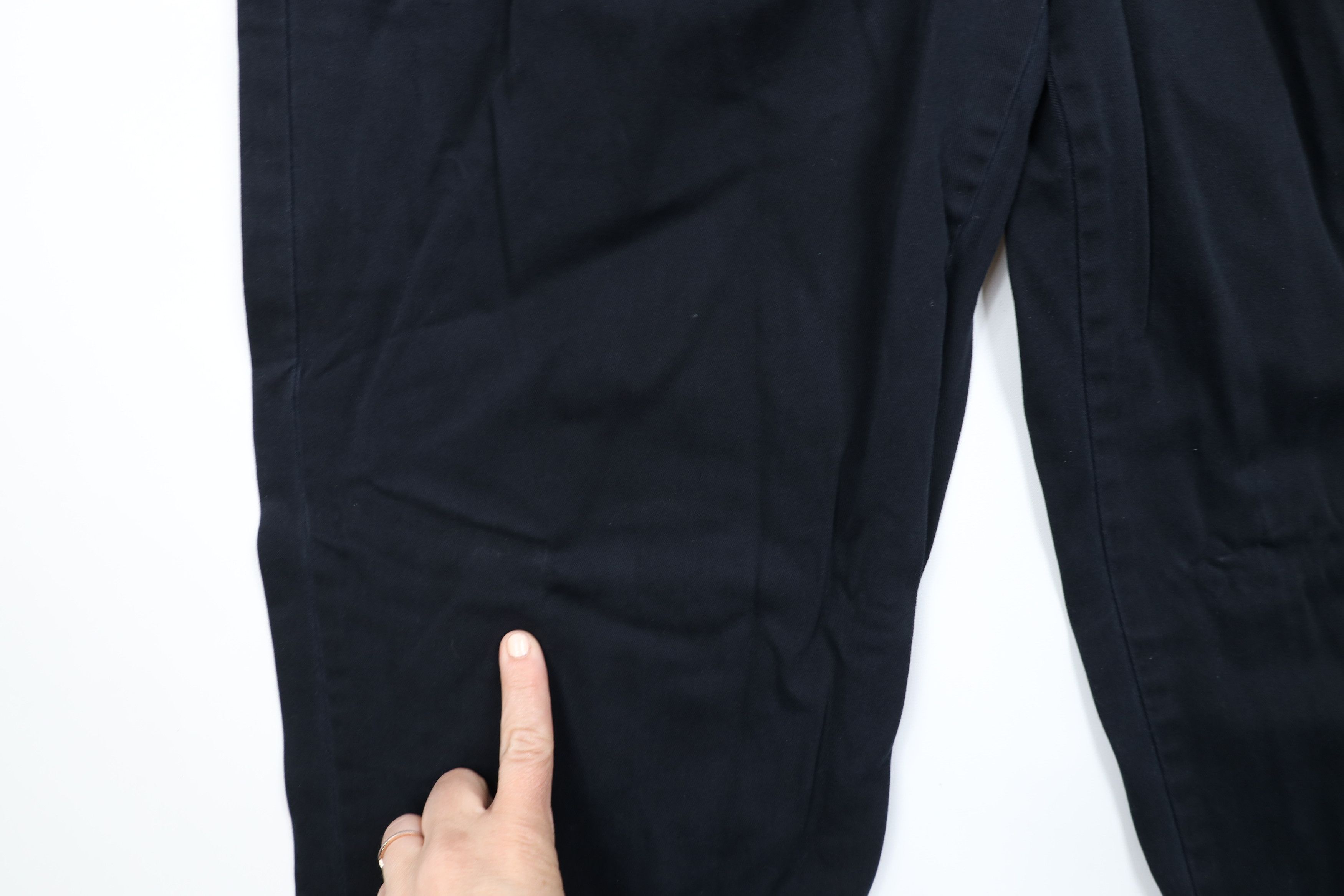 Cabelas × Vintage Vintage Cabelas Pleated Cuffed Straight Leg Chino Pants Navy Size US 36 / EU 52 - 5 Thumbnail