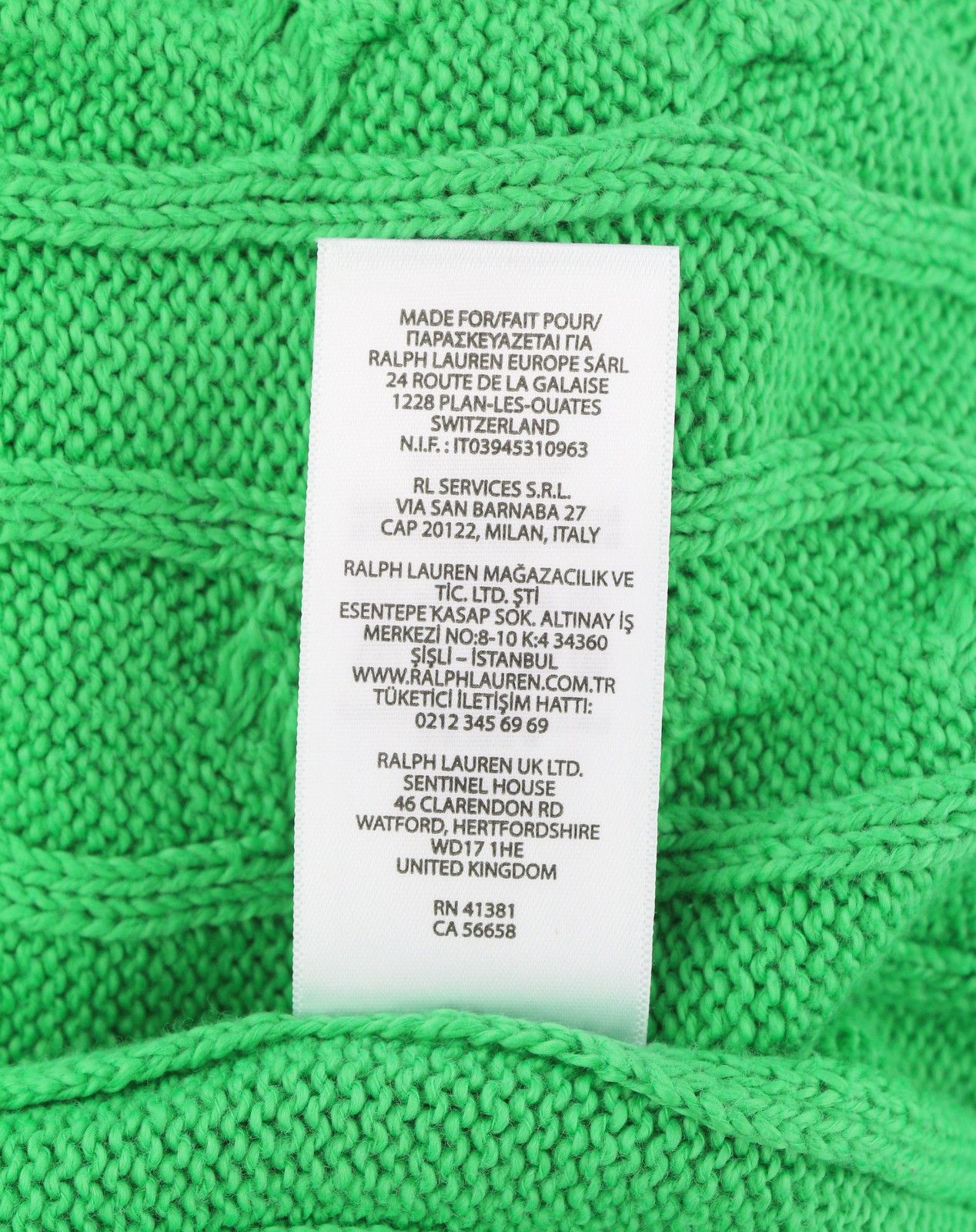 Polo Ralph Lauren L Green Pullover Cable Knit Round Neck Jumper 84630 Size US L / EU 52-54 / 3 - 9 Thumbnail