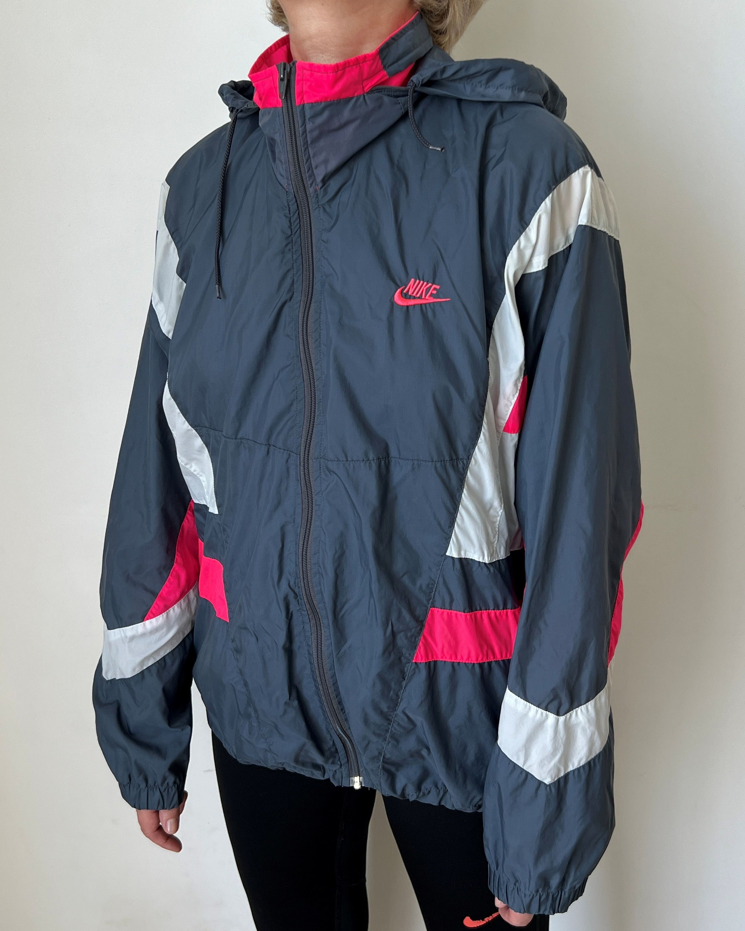 Nike Nike Vintage 90's Windbreaker Nylon Jacket Size XL / US 12-14 / IT 48-50 - 3 Thumbnail