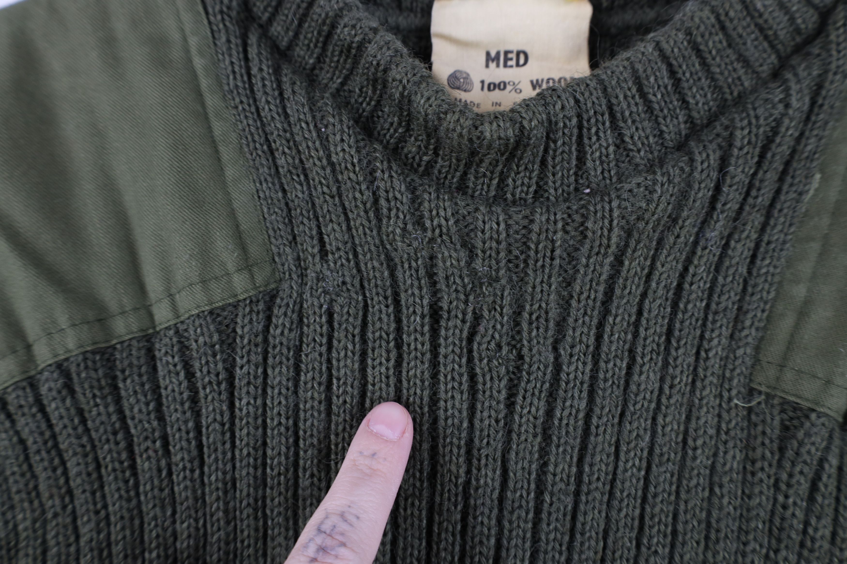 L.L. Bean × Vintage Vintage 70s LL Bean Wool Commando Military Sweater Green Size US M / EU 48-50 / 2 - 6 Thumbnail