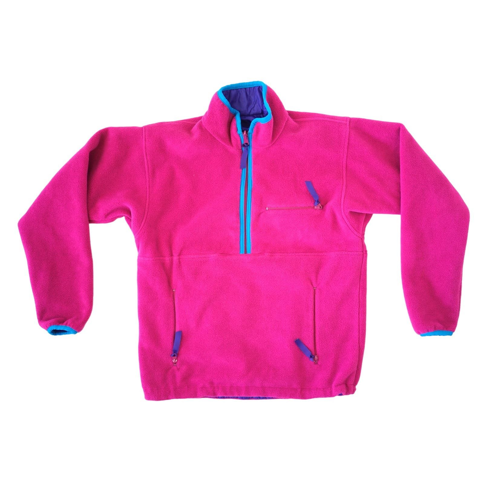 image of Vintage 90's Patagonia Reversible Glissade Pullover Anorak Xs in Pink, Men's