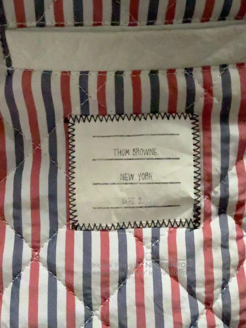 Thom Browne Thom Browne Gray leather baseball uniform Size US M / EU 48-50 / 2 - 4 Thumbnail