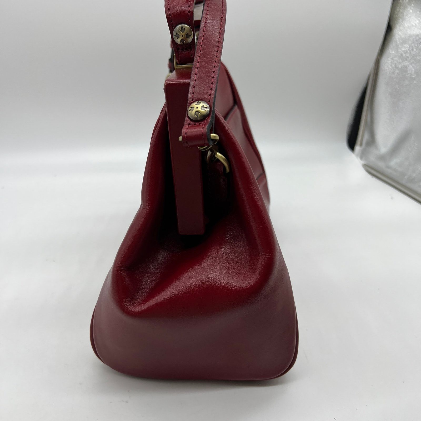 Other Patricia Nash Discovery Brianza Leather Frame Bags Ruby Red Size ONE SIZE - 11 Thumbnail