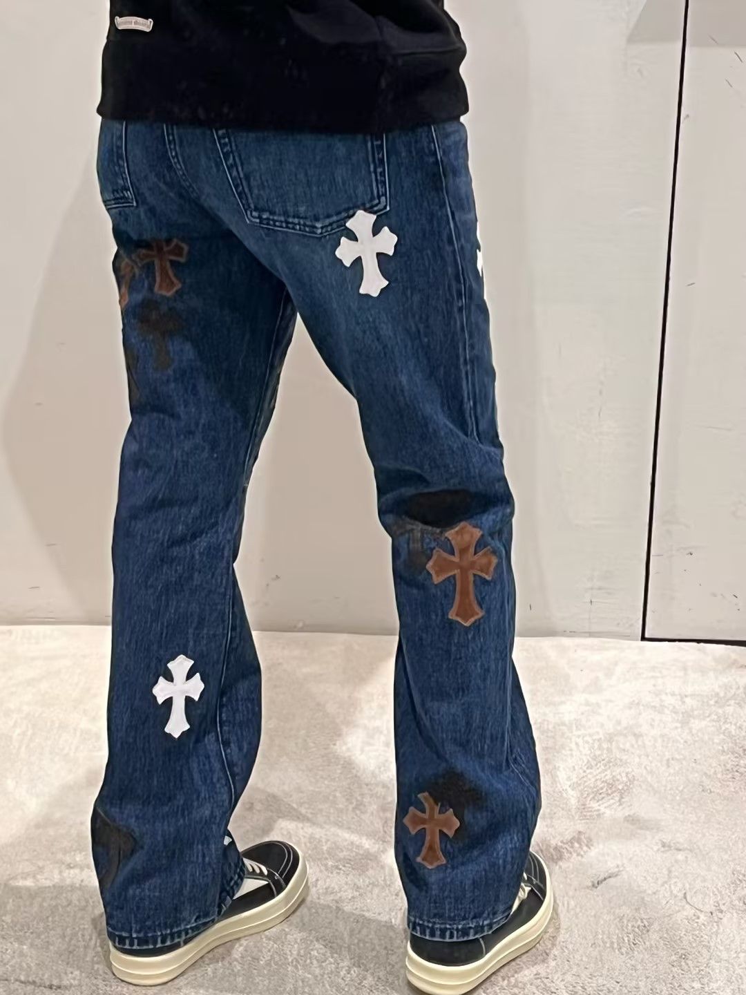 Chrome Hearts Chrome Hearts Levi's 501 Black & White Cross Flame Jeans Size US 32 / EU 48 - 18 Thumbnail