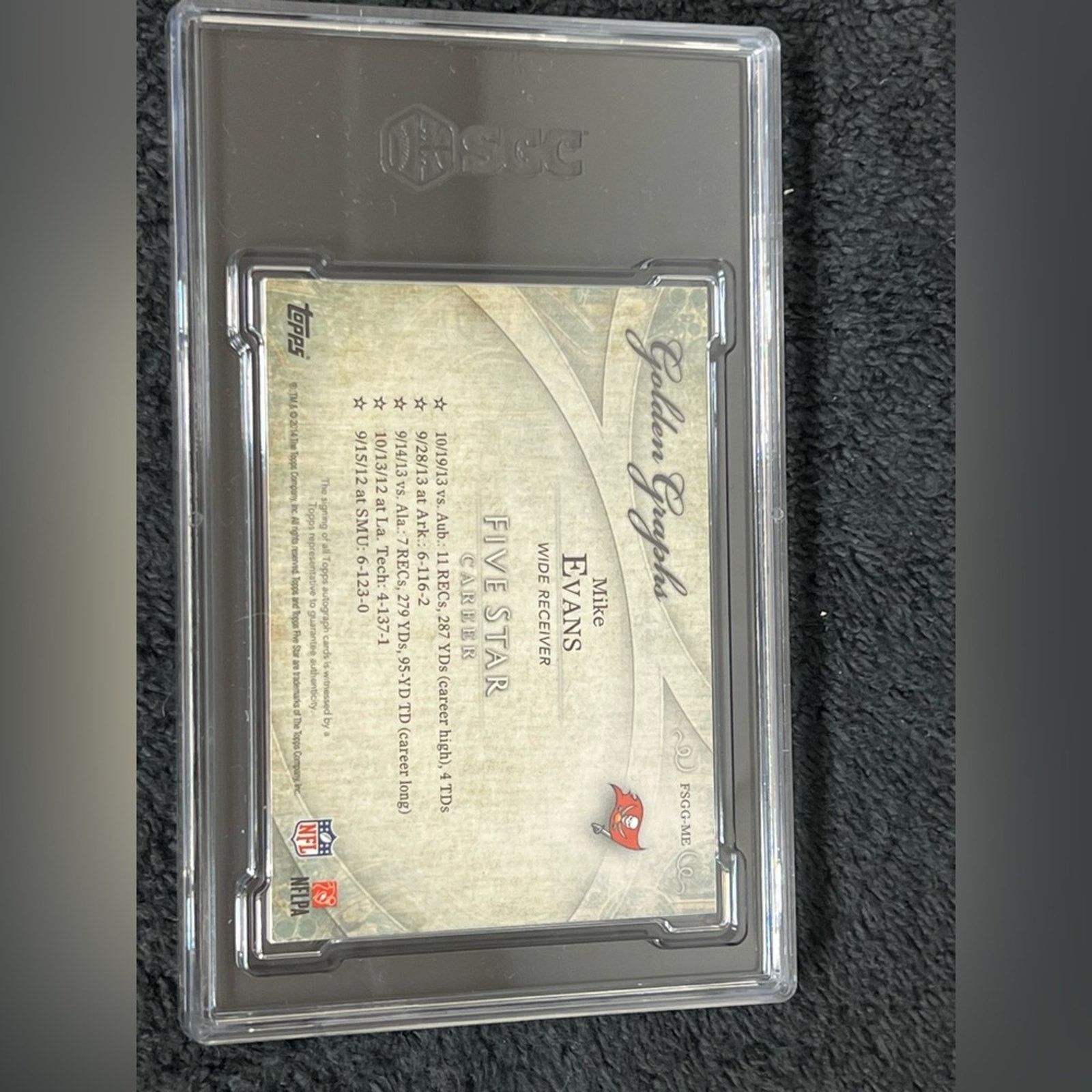 NFL 2014 Topps Five Star MIKE EVANS On Card Rookie Auto 5/25 Size ONE SIZE - 4 Thumbnail