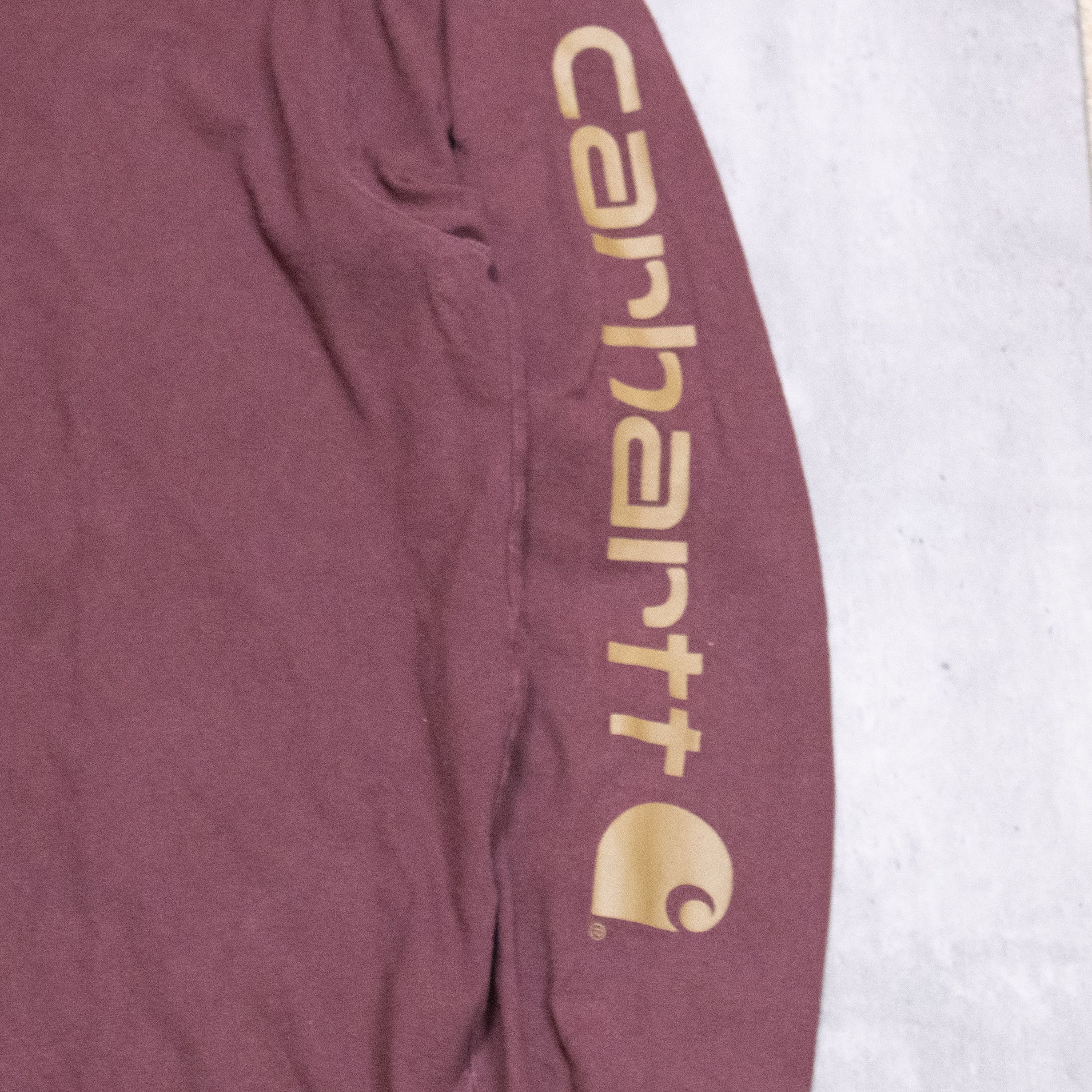 Carhartt Carhartt Loose Fit Burgundy Long Sleeve T-Shirt Size US L / EU 52-54 / 3 - 4 Thumbnail
