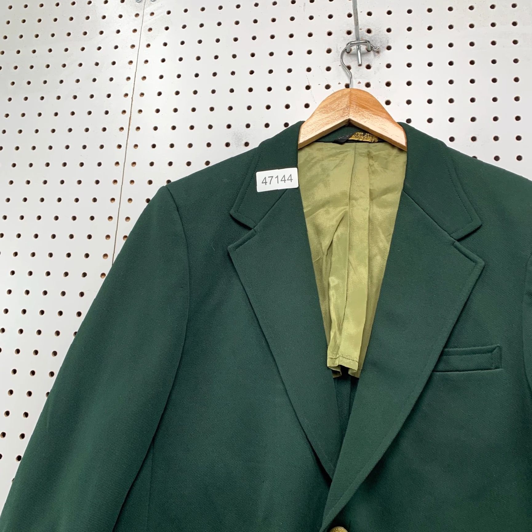 Vintage VINTAGE Palm Beach Blazer Mens 42 Green Gold Button USA Amalgamated Union Tag Blazer Size 42R - 4 Thumbnail