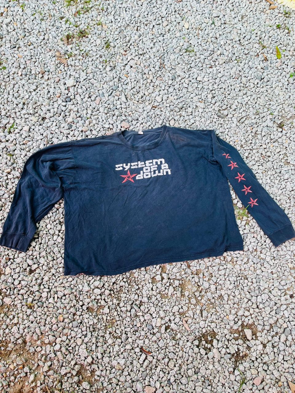 Vintage 00s System Of A Dowm Band Music Style Shirt