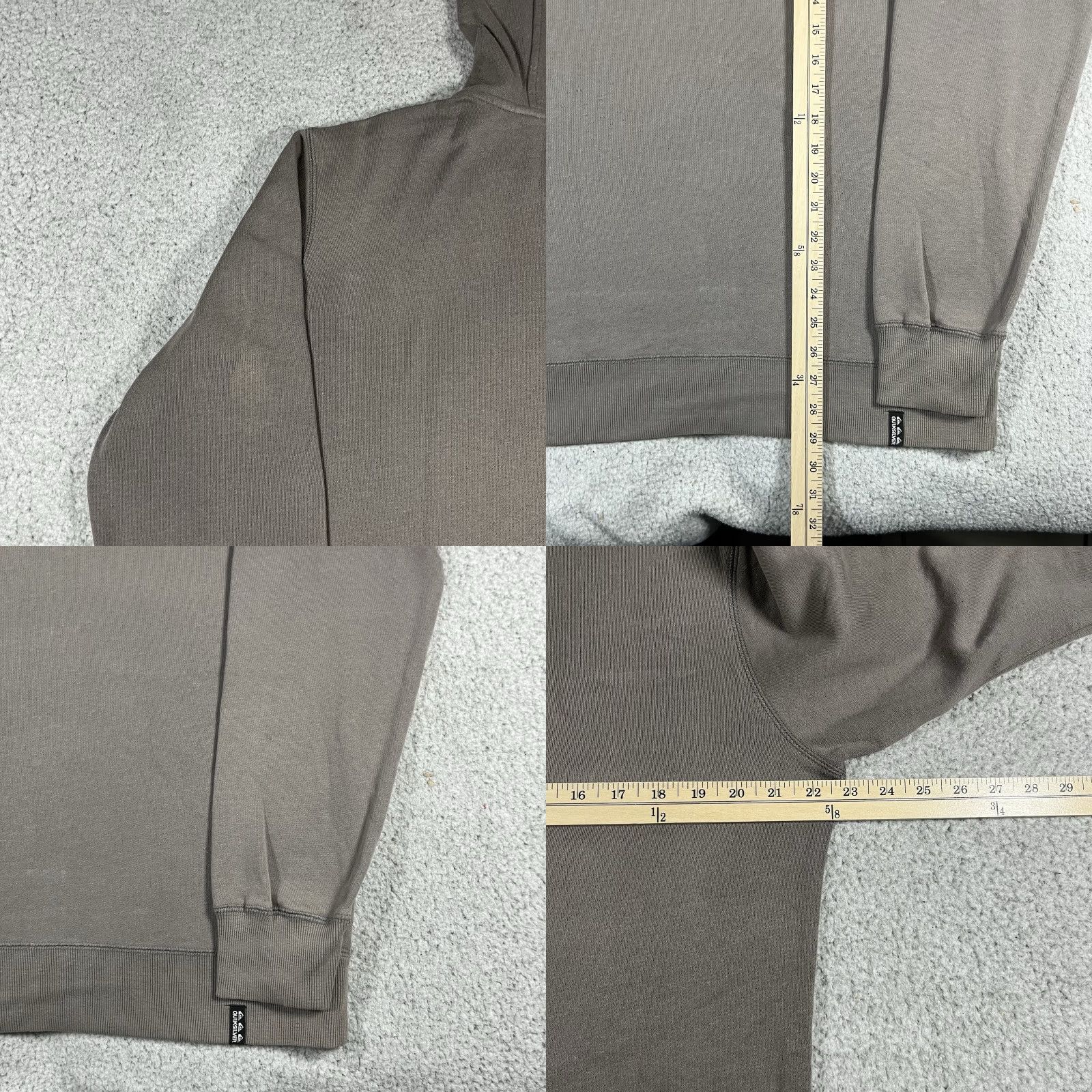 Quiksilver VINTAGE Quiksilver Hoodie Mens M Full Zip Surf Skate Grunge Sweatshirt Gray 90s Retro Logo Pockets Hooded Zipper Size US M / EU 48-50 / 2 - 10 Thumbnail