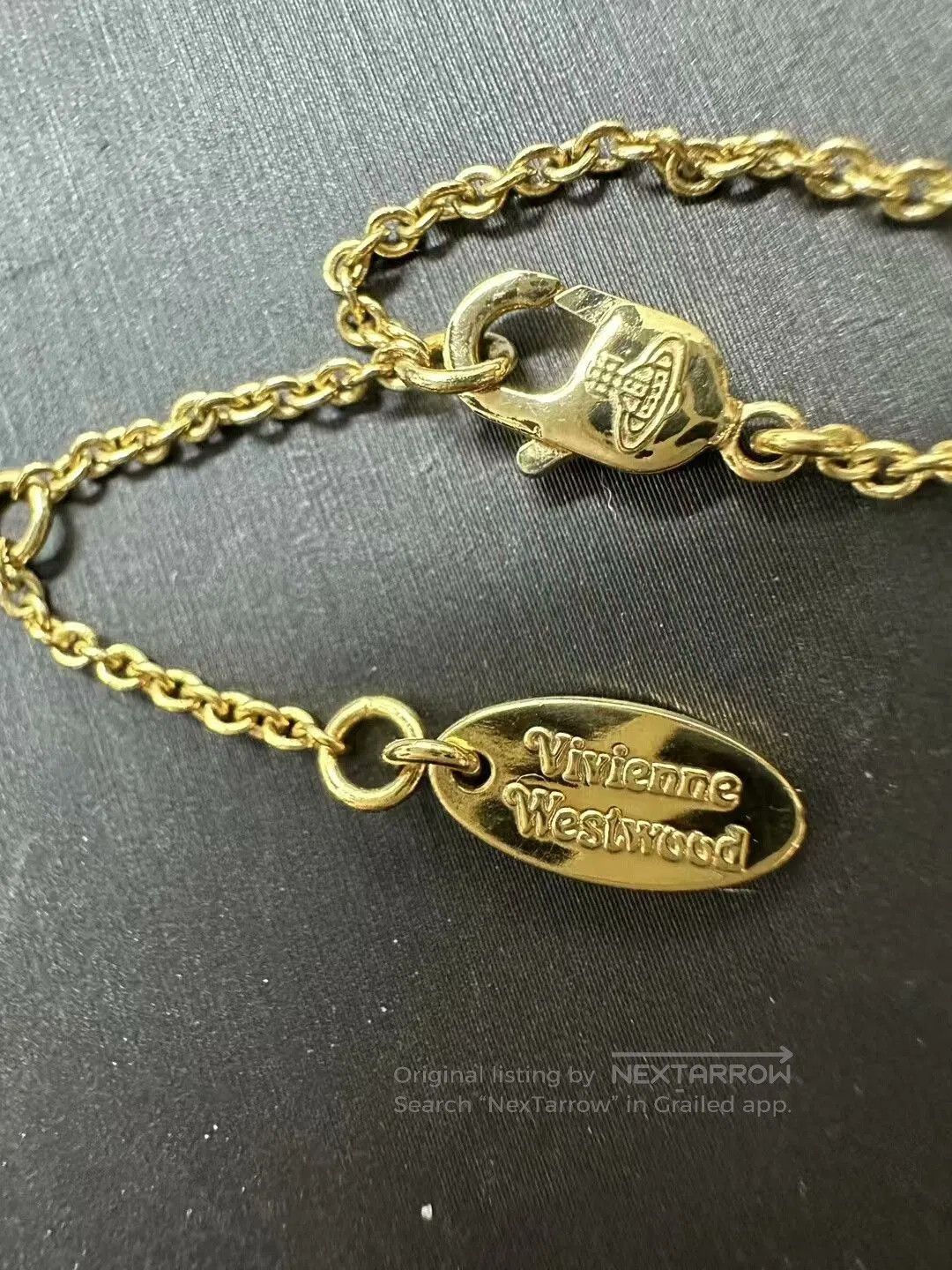 Vivienne Westwood Vivienne Westwood Heart Pin Pearl Necklace. Size ONE SIZE - 4 Thumbnail